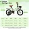 Green Metal Kids Bike with Dual Brakes, Training Wheels and Basket Perfect for Children's